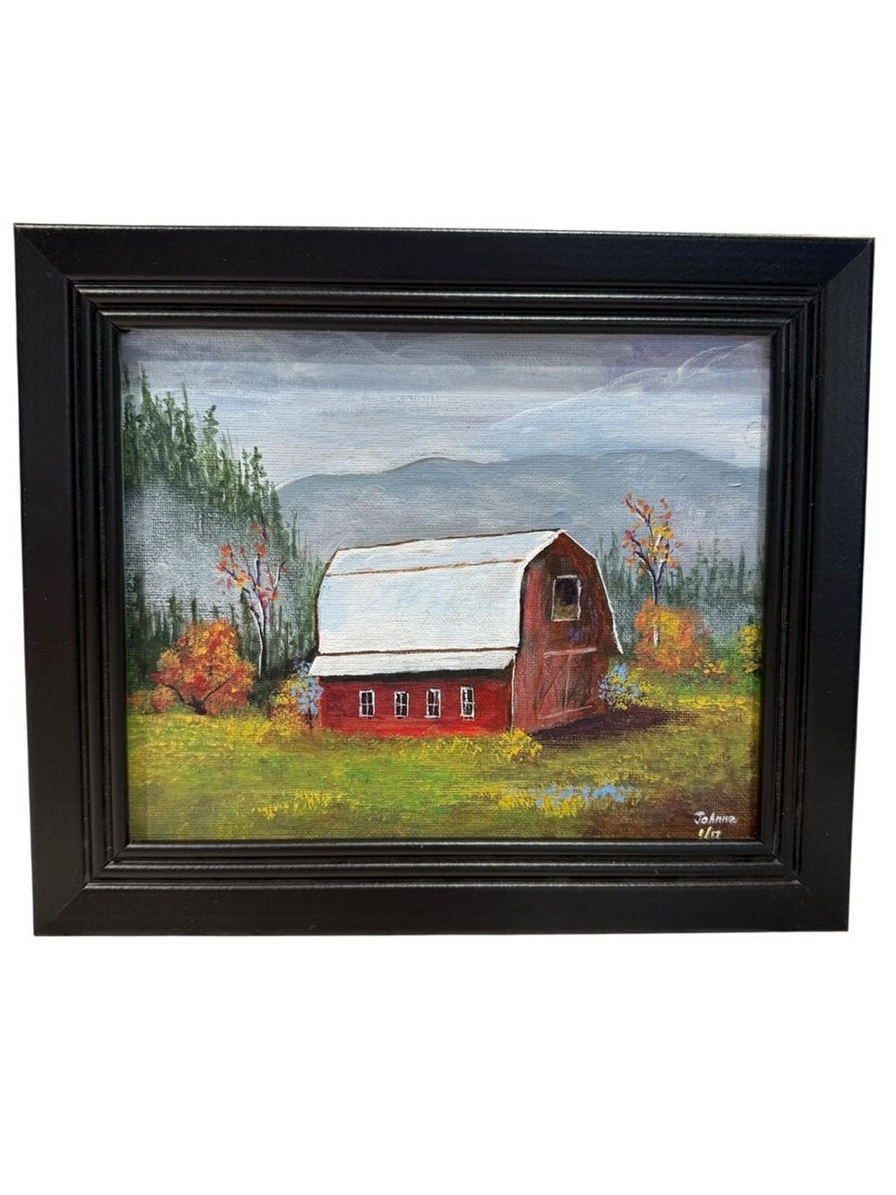 Small Hand Painted Frames 
Rustic Artwork Barn Scene